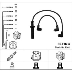 uždegimo laido komplektas
                                NGK                                                RC-FT603, NGK, 