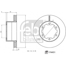 stabdžių diskas (1vnt)
                                FEBI BILSTEIN                                                174451,