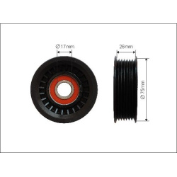 kreipiantysis skriemulys, V formos rumbuotas diržas
CAFFARO