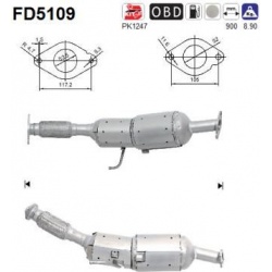 DPF, kietųjų dalelių filtras
                                                FD5109, AS, FD5109, auto detalė