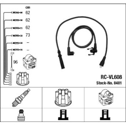 uždegimo laido komplektas
                                NGK                                                RC-VL608, NGK, 