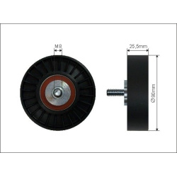kreipiantysis skriemulys, V formos rumbuotas diržas
                                CAFFARO                                 