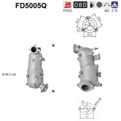 DPF, kietųjų dalelių filtras
                                FD5005Q, AS, FD5005Q, auto detalė