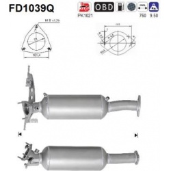 DPF, kietųjų dalelių filtras
FD1039Q, AS, FD1039Q, auto detalė