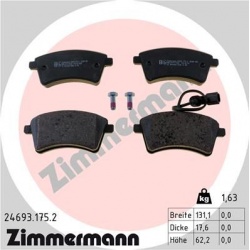stabdžių trinkelių rinkinys, diskinis stabdys
                                ZIMMERMANN                                24