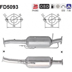 DPF, kietųjų dalelių filtras
                                                FD5093, AS, FD5093, auto detalė