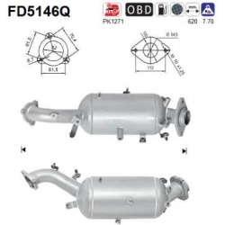 DPF, kietųjų dalelių filtras
                                                FD5146Q, AS, FD5146Q, auto detalė