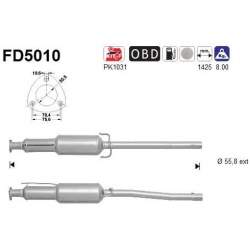 DPF, kietųjų dalelių filtras
                                                FD5010, AS, FD5010, auto detalė