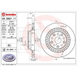 stabdžių diskas (1vnt) PRIME LINE - UV Coated
BREMBO