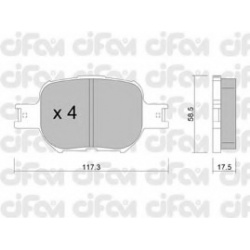 CIFAM                                                822-614-0, Nenurodytas gamintojas, 822-614-0, auto detalė