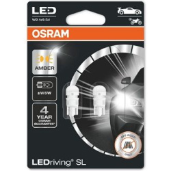 OSRAM LED lemputės W5W AMBER 1W 12V W2.1X9.5D BLI2 2vnt
                                OSRAM                               