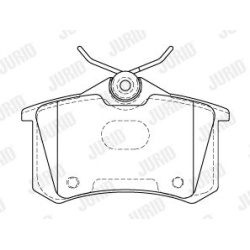 stabdžių trinkelių rinkinys, diskinis stabdys
                                JURID                                       