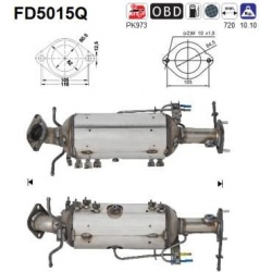 DPF, kietųjų dalelių filtras
                                FD5015Q, AS, FD5015Q, auto detalė
