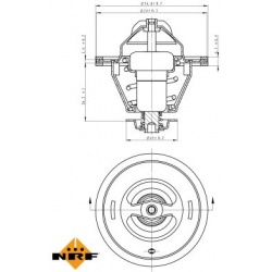termostatas, aušinimo skystis EASY FIT
                                NRF                                                72