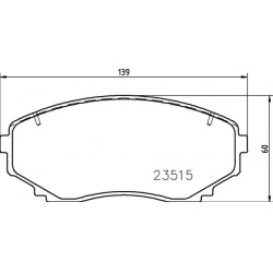 stabdžių trinkelių rinkinys, diskinis stabdys PRIME LINE
                                BREMBO                           