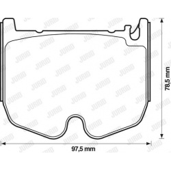 stabdžių trinkelių rinkinys, diskinis stabdys
                                JURID                                       