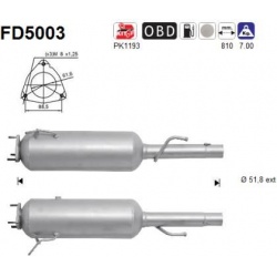 DPF, kietųjų dalelių filtras
                                FD5003, AS, FD5003, auto detalė