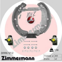 stabdžių trinkelių komplektas KIT Z
                                ZIMMERMANN                                20990.121.2,