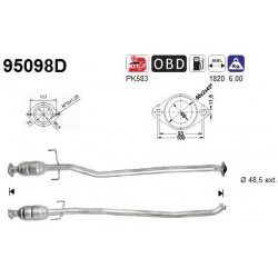 katalizatoriaus keitiklis
                                AS                                                95098D, AS, 95098