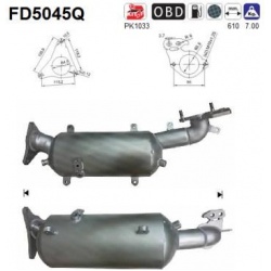 DPF, kietųjų dalelių filtras
                                FD5045Q, AS, FD5045Q, auto detalė