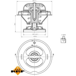 termostatas, aušinimo skystis EASY FIT
                                NRF                                                72