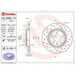 stabdžių diskas (1vnt) XTRA LINE - Xtra
                                BREMBO                                             