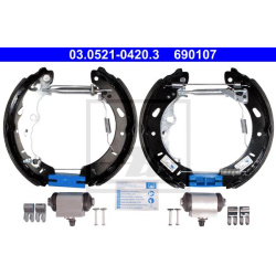 stabdžių trinkelių komplektas Original ATE TopKit
                                                03.0521-0420.3, ATE, 030