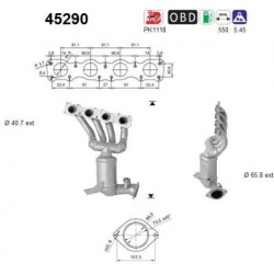 katalizatoriaus keitiklis
AS 45290, AS, 45290,