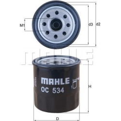 Filtras tepalo
                                MAHLE                                OC534, MAHLE, OC534, auto detalė