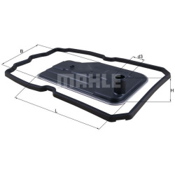 Filtras automato pavarų dėžės
                                MAHLE                                                HX124D