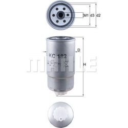 Filtras kuro diesel
                                MAHLE                                KC182, MAHLE, KC182, auto detalė