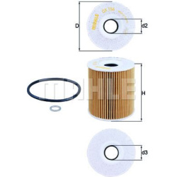 Filtras tepalo
                                MAHLE                                OX156D, MAHLE, OX156D, auto detalė