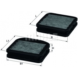 filtras, salono oras
                                MAHLE                                LKK72/S, MAHLE, LKK72S, auto detal�