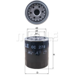 Filtras tepalo
                                MAHLE                                OC274, MAHLE, OC274, auto detalė