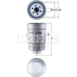 Filtras kuro diesel
                                MAHLE                                KC244, MAHLE, KC244, auto detalė