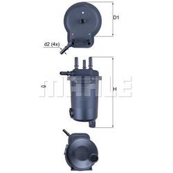 kuro filtras
                                MAHLE                                KL600D, MAHLE, KL600D, auto detalė