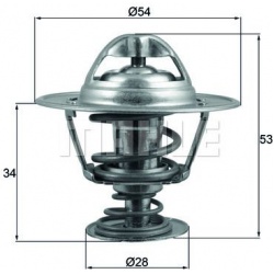 termostatas, aušinimo skystis BEHR
                                MAHLE                                TX20388D, MAHLE, TX2