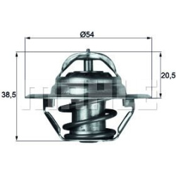 termostatas, aušinimo skystis BEHR
                                MAHLE                                TX383D, MAHLE, TX383