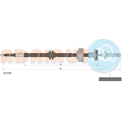 trosas, stovėjimo stabdys
                                ADRIAUTO                                05.0266, ADRIAUTO, 050266,