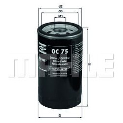 alyvos filtras
MAHLE OC75, MAHLE, OC75, auto detalė