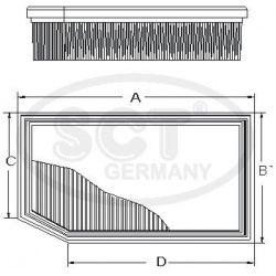 Filtras oro
                                SCT - MANNOL                                SB2288, Nenurodytas gamintojas, SB228
