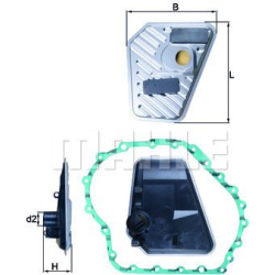 hidraulinis filtras, automatinė transmisija
                                MAHLE                                HX168D, MAH
