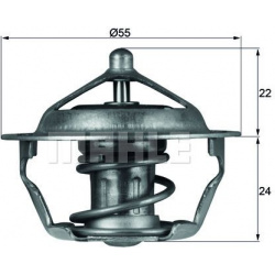termostatas, aušinimo skystis BEHR
                                MAHLE                                TX10183D, MAHLE, TX1