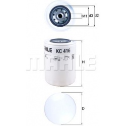 kuro filtras
                                MAHLE                                KC416, MAHLE, KC416, auto detalė
