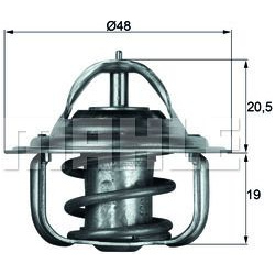 termostatas, aušinimo skystis BEHR
                                MAHLE                                TX583D, MAHLE, TX583