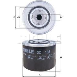 alyvos filtras
                                MAHLE                                OC133, MAHLE, OC133, auto detalė