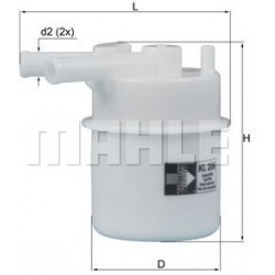 kuro filtras
                                MAHLE                                KL206, MAHLE, KL206, auto detalė