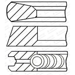 stūmoklio žiedų komplektas LKZ-Ring®
                                GOETZE ENGINE                                       