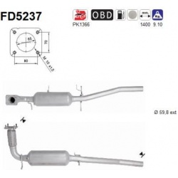 DPF, kietųjų dalelių filtras
                                                FD5237, AS, FD5237, auto detalė
