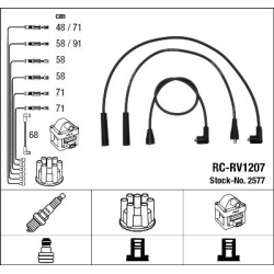uždegimo laido komplektas
                                NGK                                                RC-RV1207, NGK,